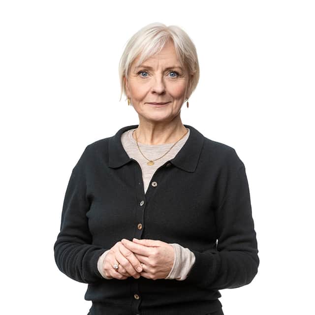 Portrait of Anna-Karin Celsing.